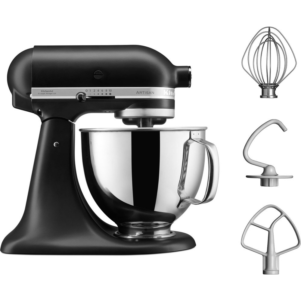Kuhinjski robot KITCHENAID 5KSM125EBM 300 W 4.8 L crna boja-1