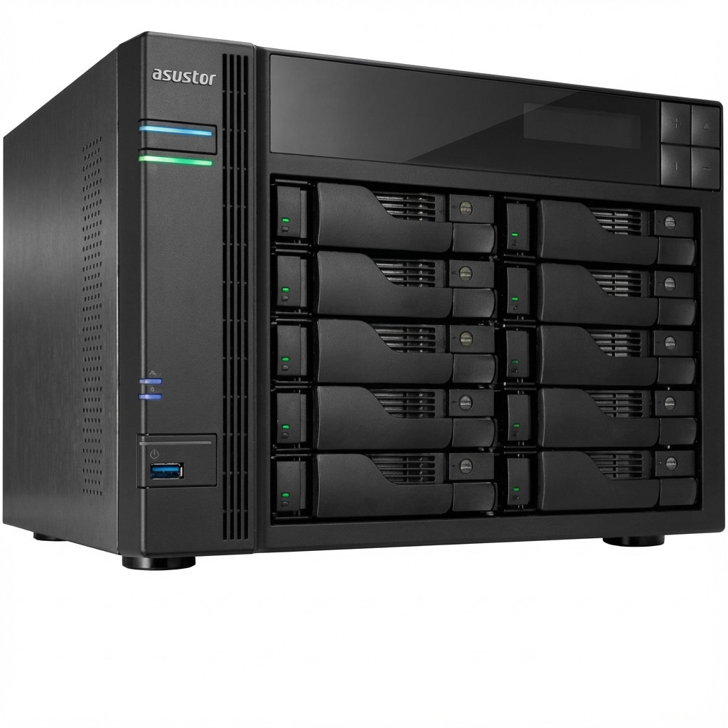 NAS ASUSTOR AS6810T Tower 10x (3.5‘ SATA HDD/ 2.5’ SSD)-0