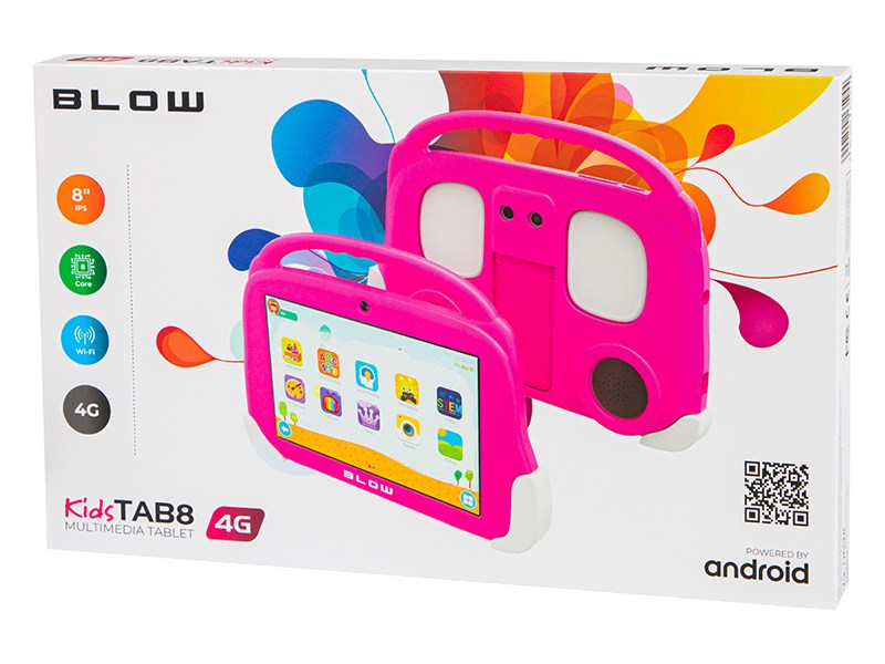 Tablet BLOW KIDSTAB8 (4GB RAM, 64GB storage, pink)-3