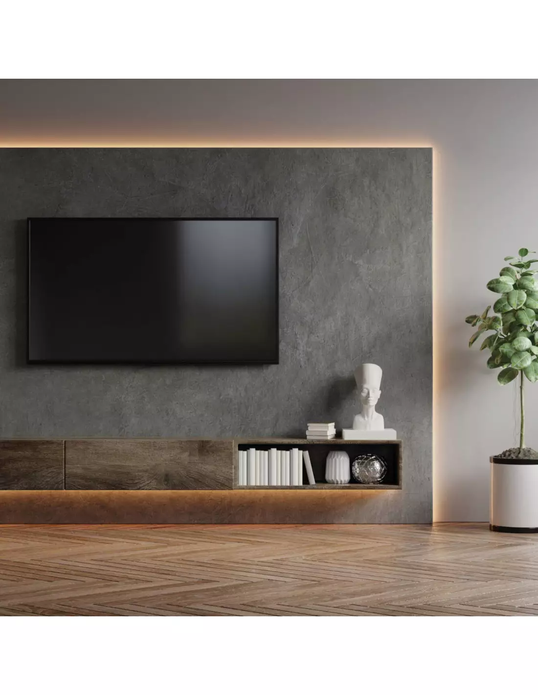 LED traka KSIX smart, 5 metara, podrezivanje, 1000 lumena, CCT bijela, daljinski-5