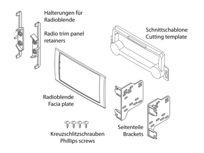 Maska autoradija ACV Chrysler/Dodge/Jeep 2-din-5
