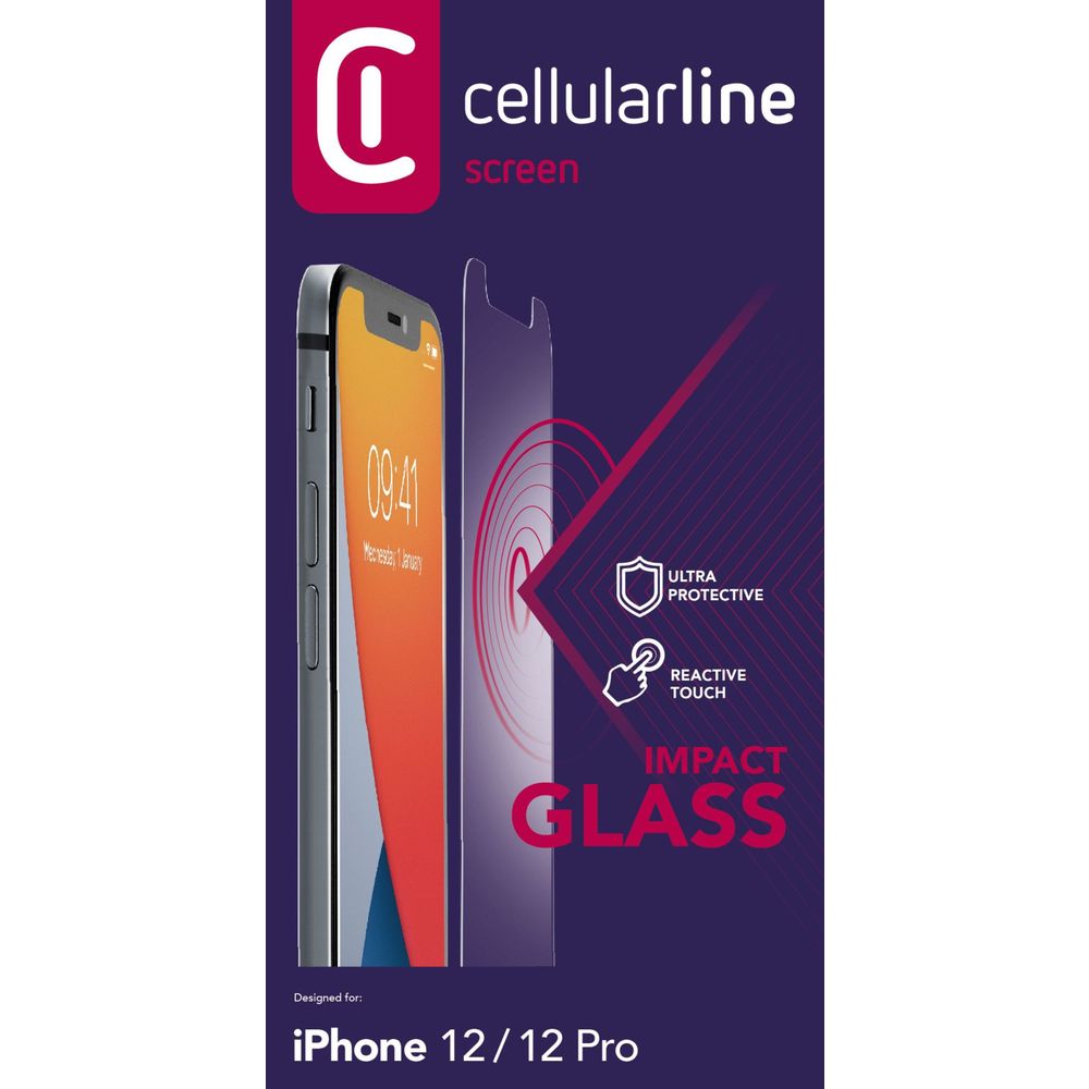 Staklo zaštitno CELLULARLINE za iPHONE 12/12 PRO-1
