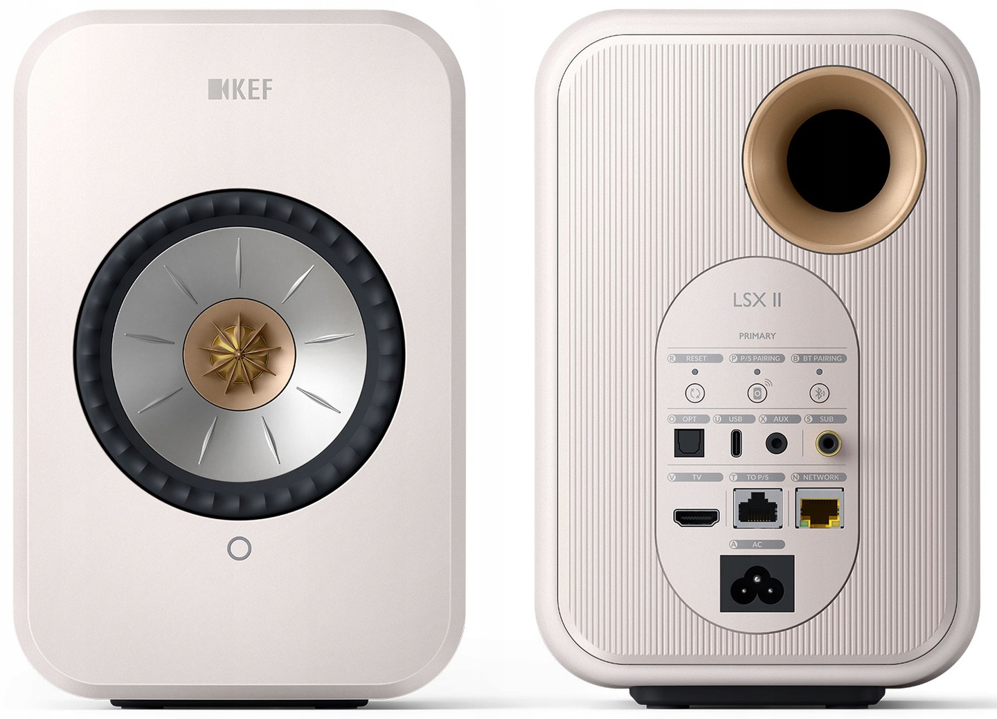 Zvučnici KEF LSX II Mineral White (Wi-Fi, Bluetooth, par)-2