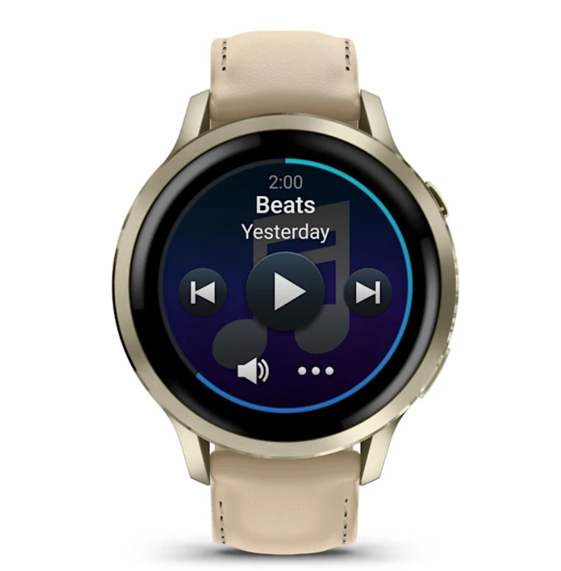 Pametni sat GARMIN Venu 4 41mm Beige/ Lunar gold leather, 010-03013-03-2