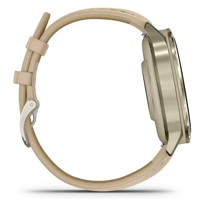 Pametni sat GARMIN Venu 4 41mm Beige/ Lunar gold leather, 010-03013-03-4