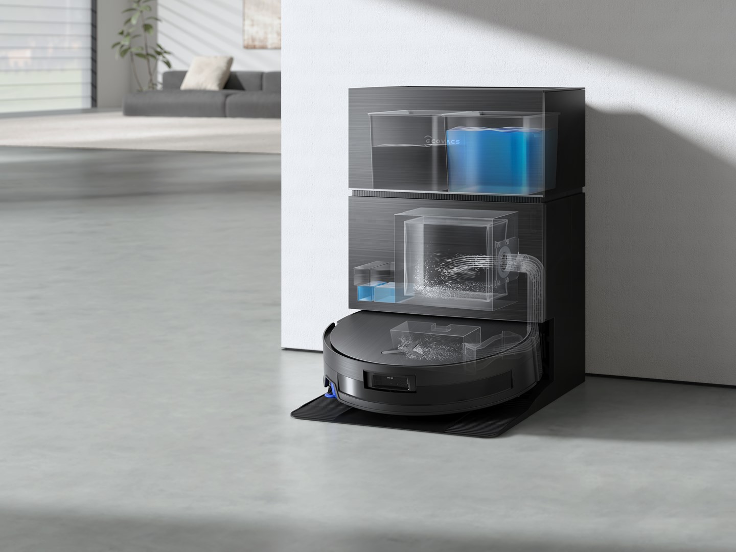 Ecovacs Deebot X11 Pro Omni cleaning robot, black-13