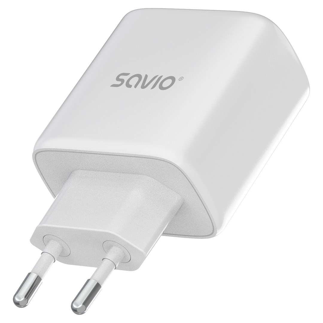 Punjač SAVIO LA-12 univerzalni bijeli AC brzi punjač-1