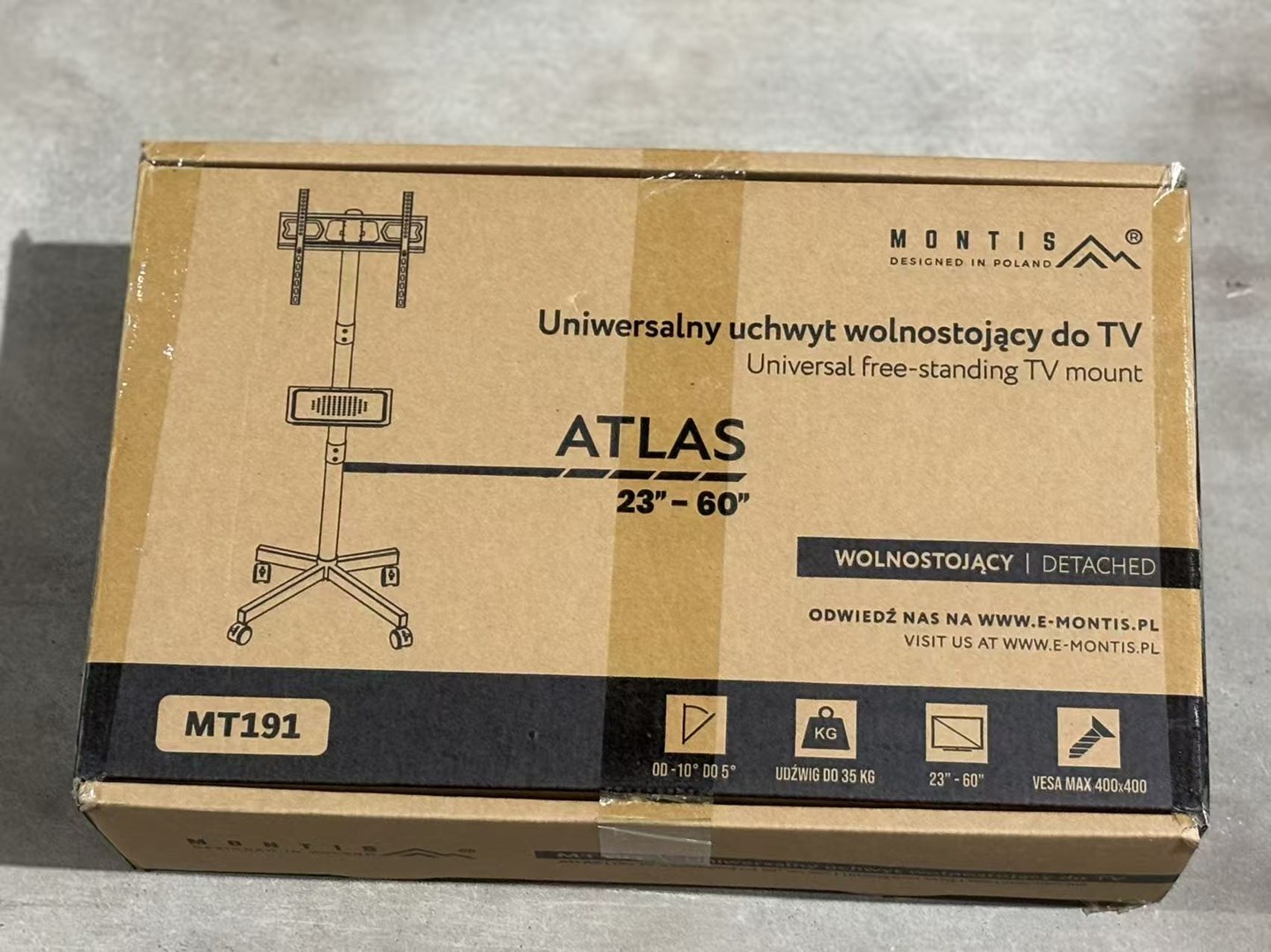 Montis Mobilny uchwyt do TV - MT191 ATLAS (60")-4