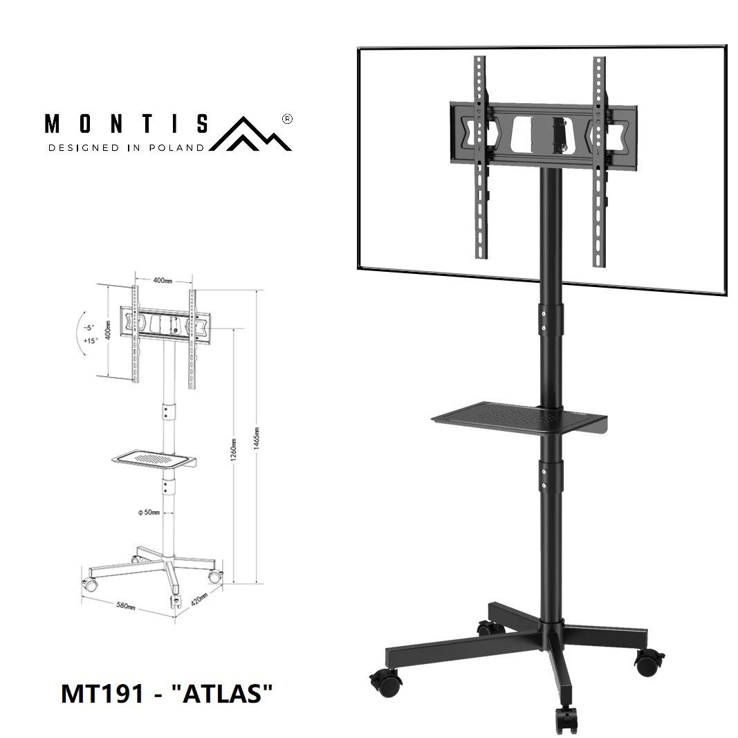 Montis Mobilny uchwyt do TV - MT191 ATLAS (60")-3