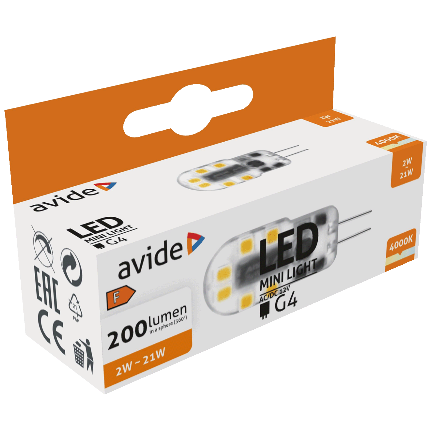 Žarulja AVIDE G4 LED 2W 4000K bijela svjetlost-3