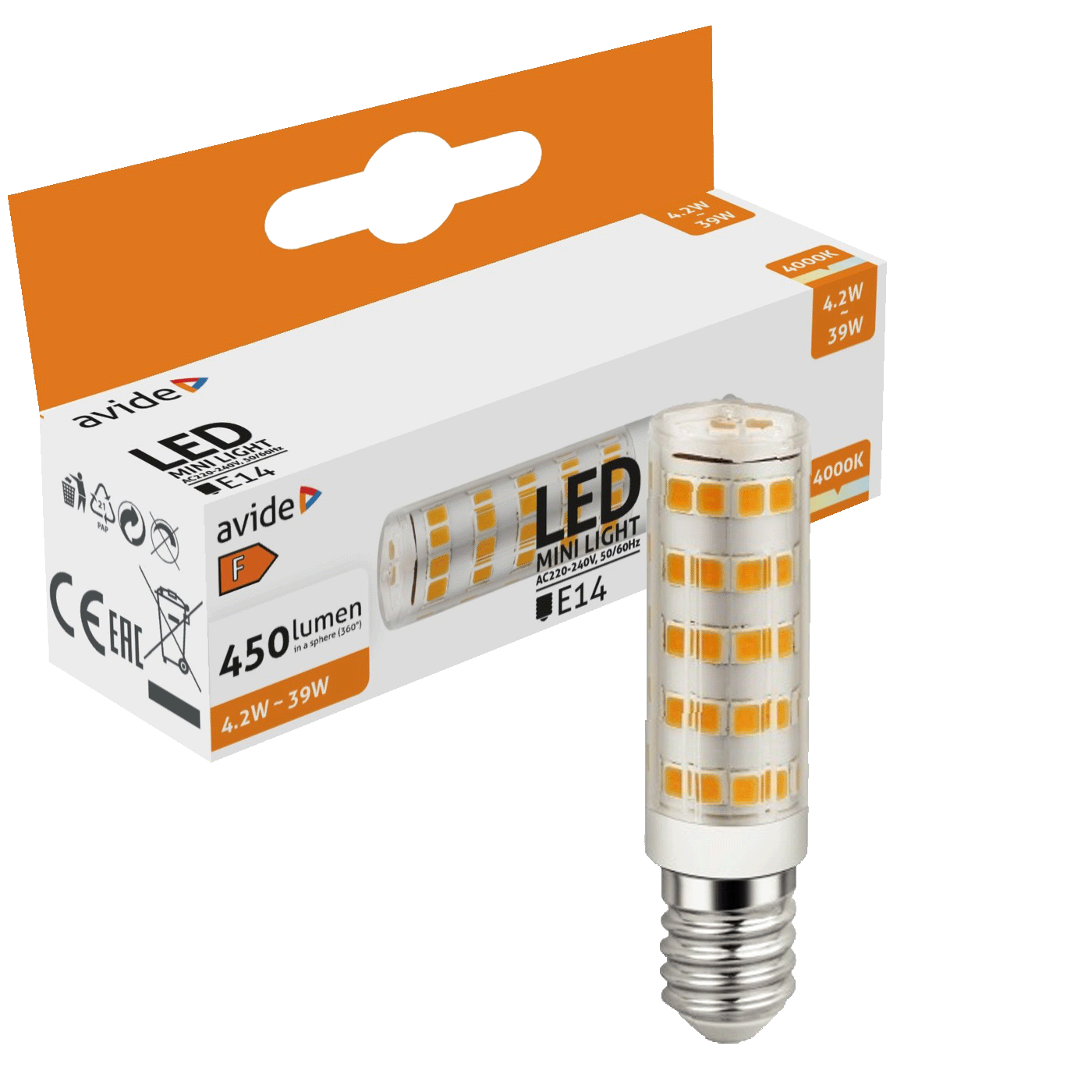 LED sijalica AVIDE ABJD14NW-4.2W-B 4.2W E14 4000K IP20-0