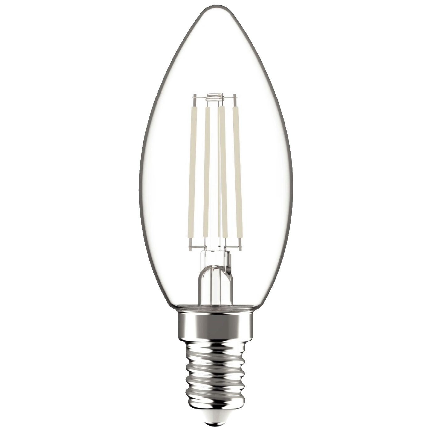 Žarulja LED AVIDE White Filament Candle 4.5W E14 (4000K, bijela svjetlost)-1