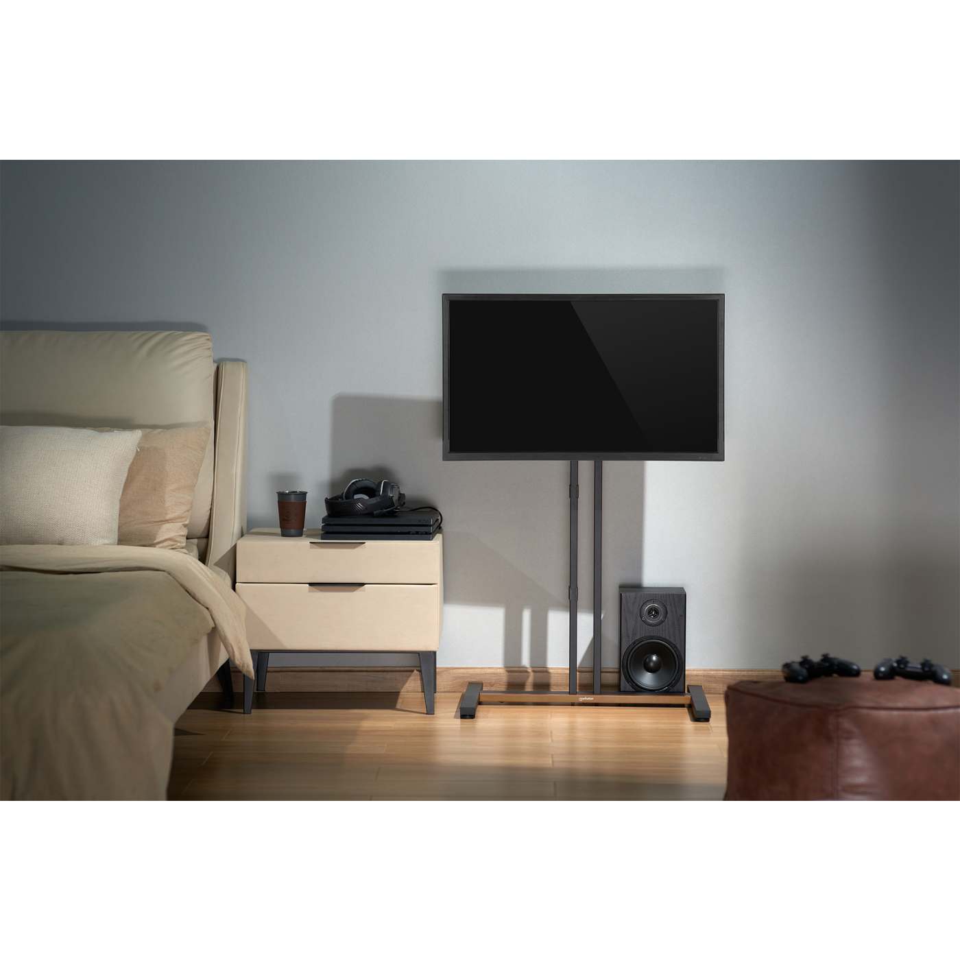 Pokretni podni stalak MANHATTAN 34"-55" 35 kg crni-8
