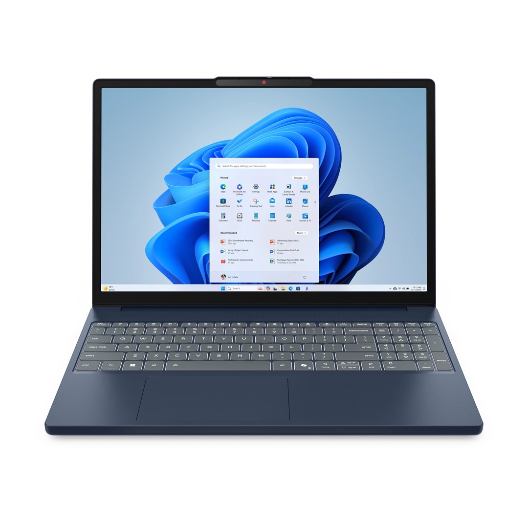 Laptop LENOVO IdeaPad Slim 3 15ARP10 (15.3" WUXGA, Ryzen 5 7535HS, 16GB DDR5, SSD512, Radeon 660M, W11, Cosmic Blue) – internacionalna non HR tipkovnica