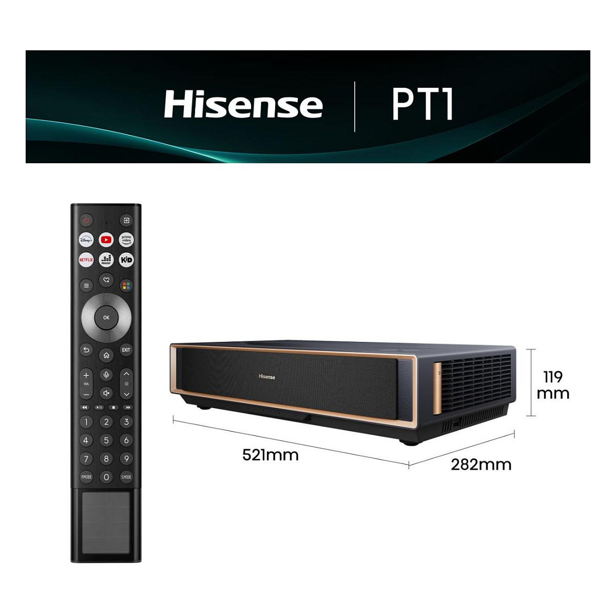 TV HISENSE PT1 Smart Wi-Fi Black-1