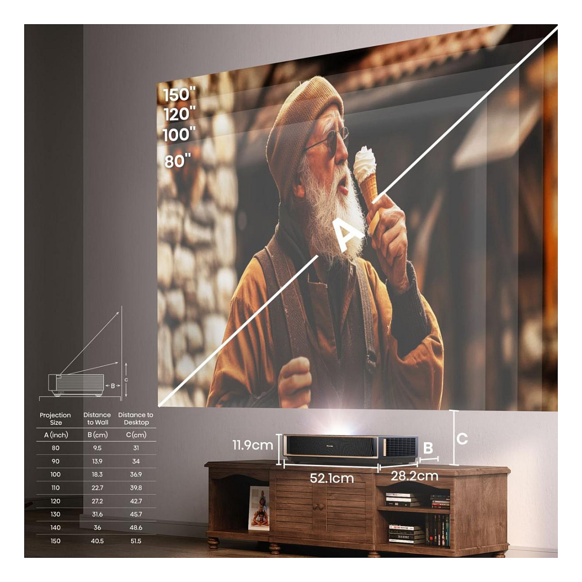 TV HISENSE PT1 Smart Wi-Fi Black-4