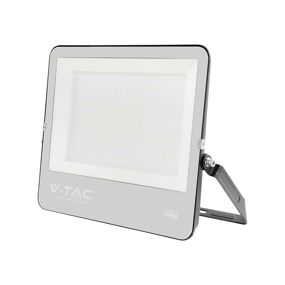 V-TAC 300W LED Floodlight CREE CHIP Black Body Grey Glass 4000K 135lm/W-0