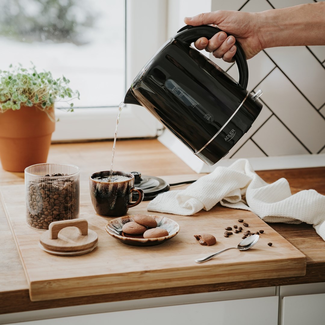 Kettle ADLER 1385B crna bijela električna-8