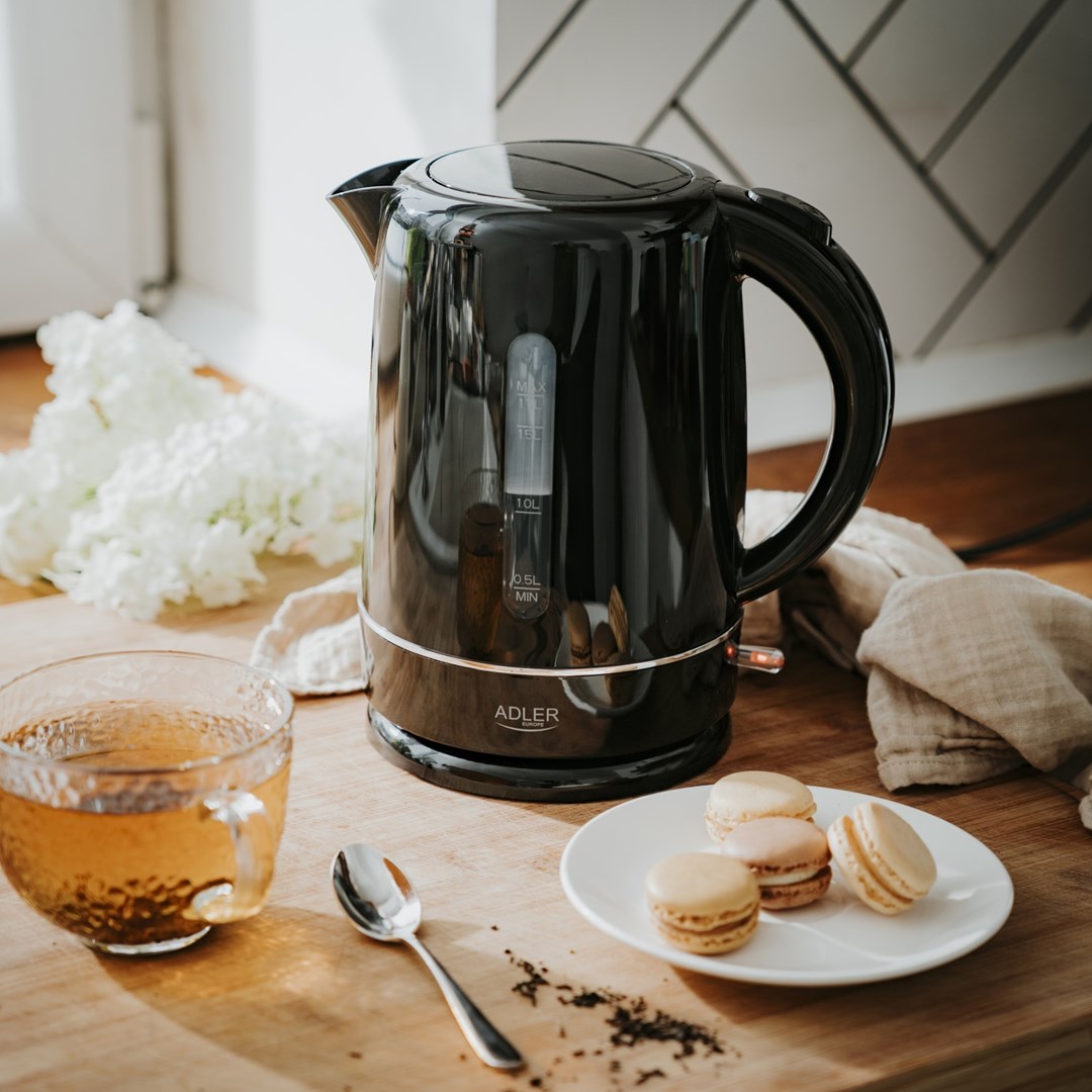Kettle ADLER 1385B crna bijela električna-9