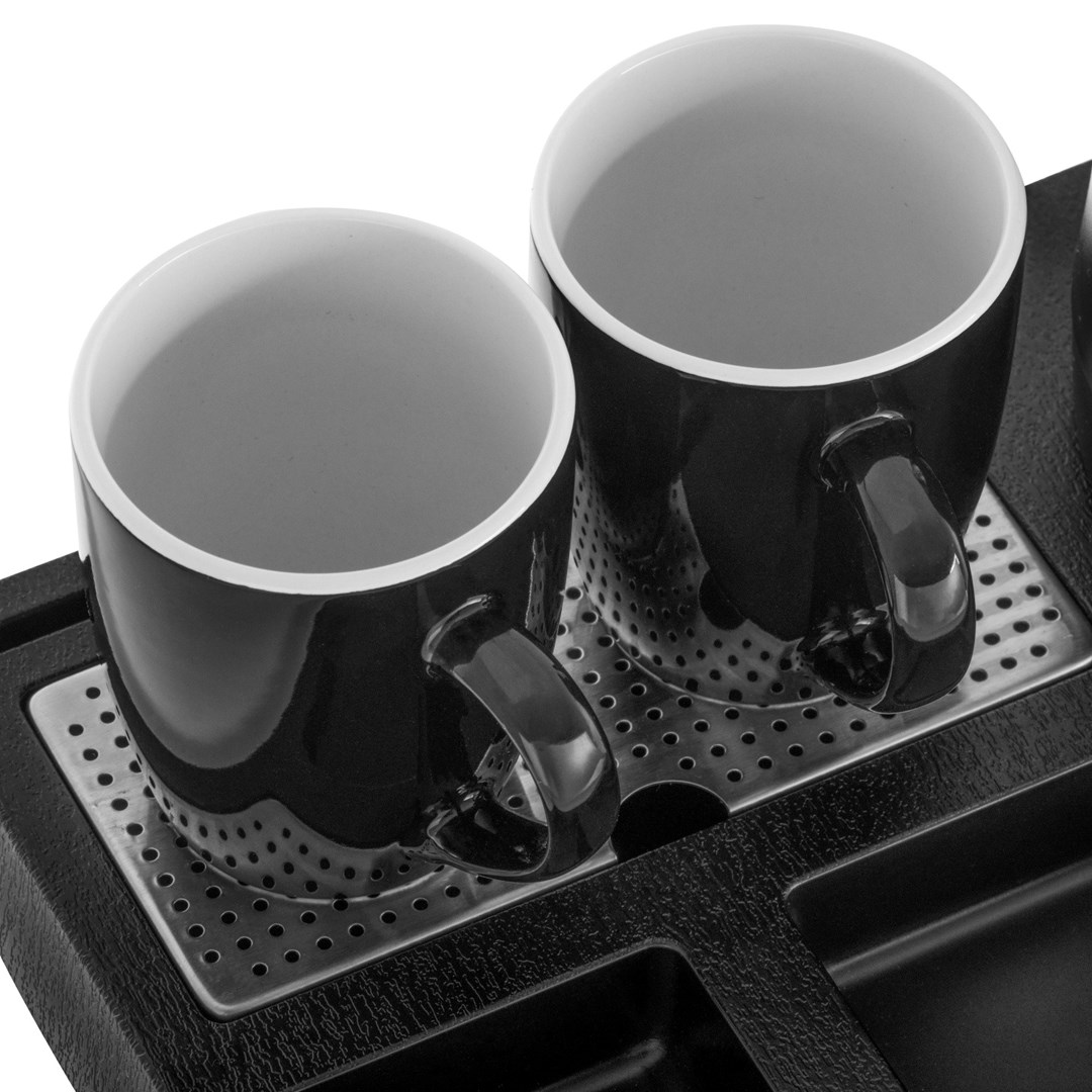 Kettle ADLER AD 1387 Hotel inox 1 L + pladanj s šalicama crna-4