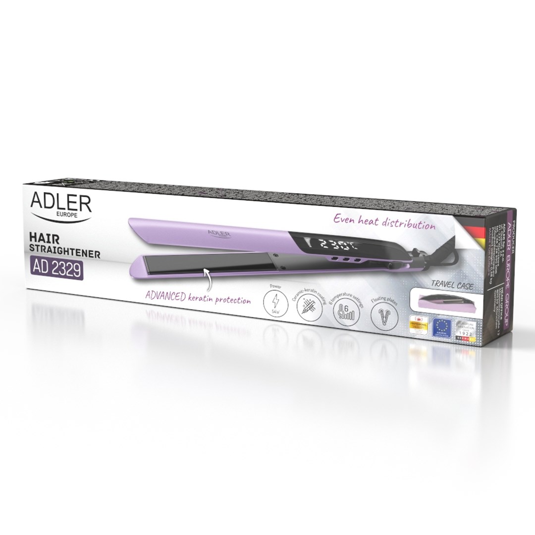Glačalo za kosu ADLER AD 2329 Keratin hair straightener-11