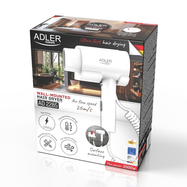 Sušilo za kosu ADLER AD 2285W bijelo-7