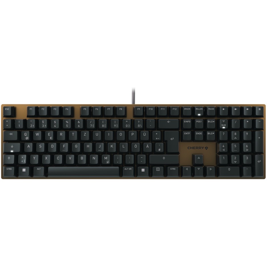 Tipkovnica CHERRY KC 200 MX MX2A BROWN [DE] crna/brončana MX2A BROWN Switch – internacionalna non HR tipkovnica