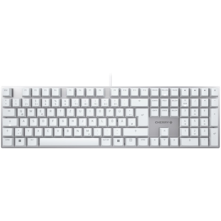 Tipkovnica CHERRY KC 200 MX MX2A BROWN [DE] white/silver MX2A BROWN Switch – internacionalna non HR tipkovnica