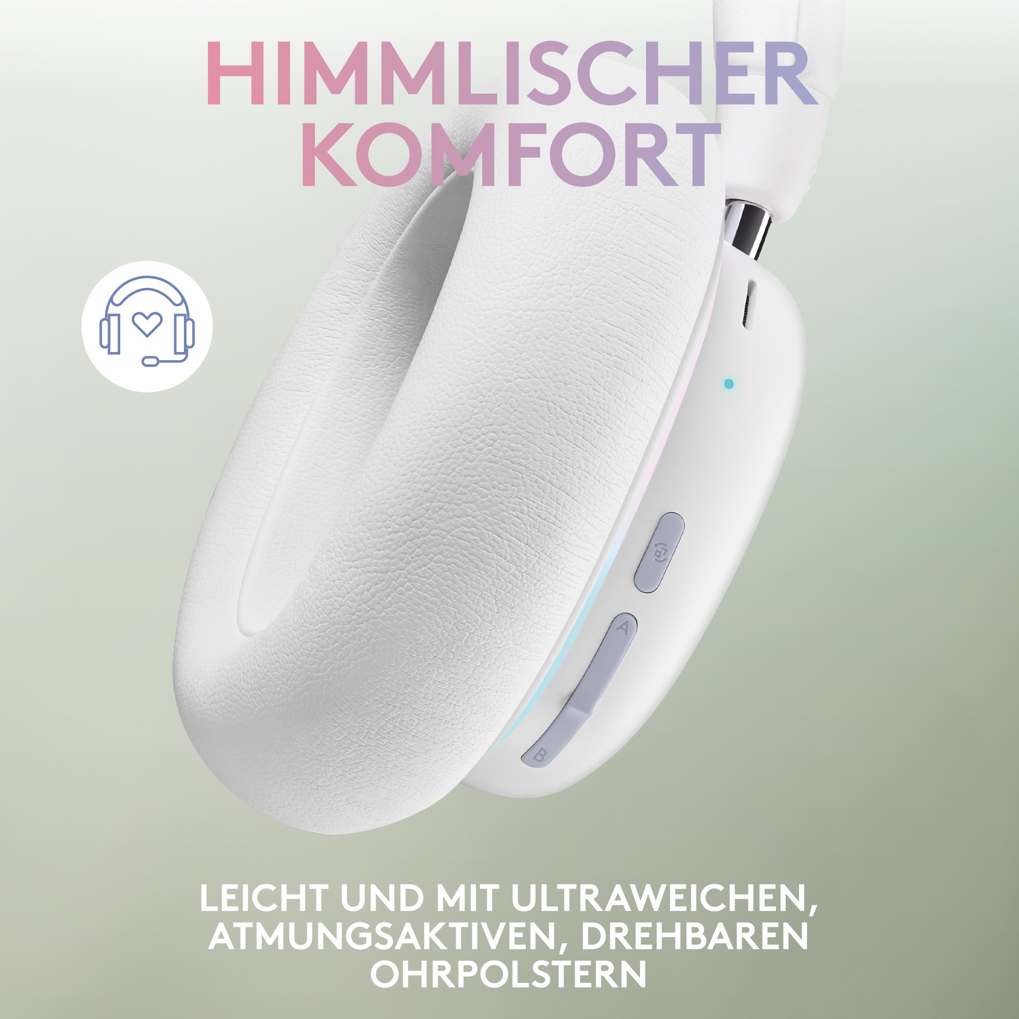 Slušalice LOGITECH G G735 full size Bluetooth / LIGHTSPEED wireless 3.5 mm jack bijela boja-11