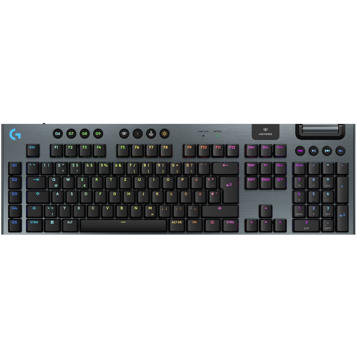 Bežična gaming tipkovnica LOGITECH G915 X LIGHTSPEED crna (DE) – internacionalna non HR tipkovnica
