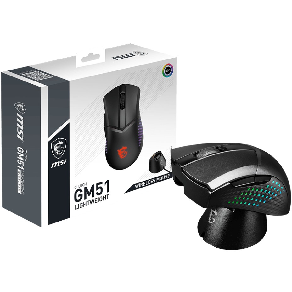 Maus MSI Clutch GM51 Lightweight bežični Gaming - crna boja-7