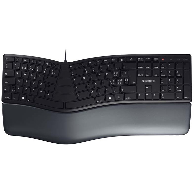 Tipkovnica CHERRY KC 4500 ERGO SWISS – internacionalna non HR tipkovnica