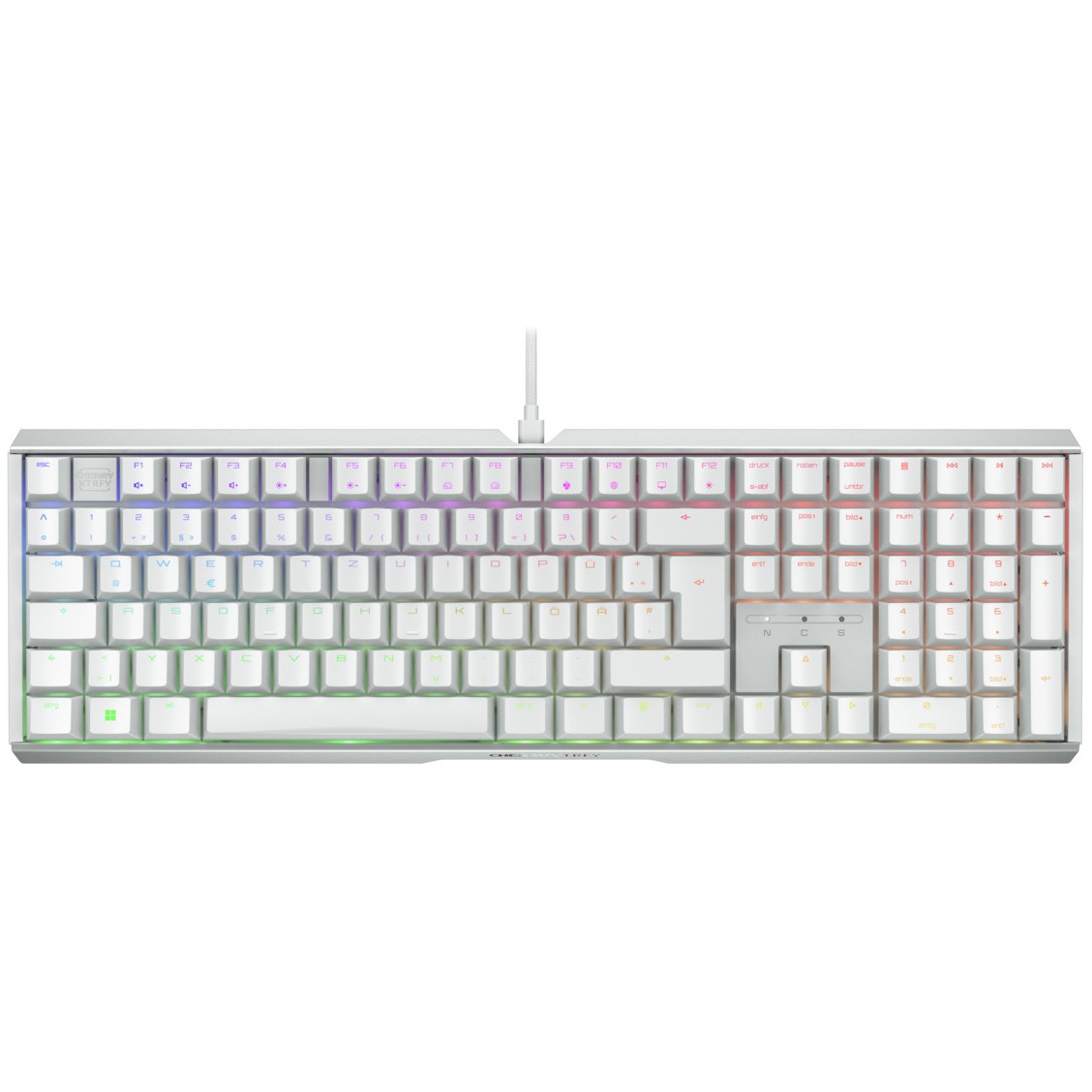 Tipkovnica CHERRY XTRFY TAS MX 3.1 RGB Corded (DE) MX2A Brown w – internacionalna non HR tipkovnica