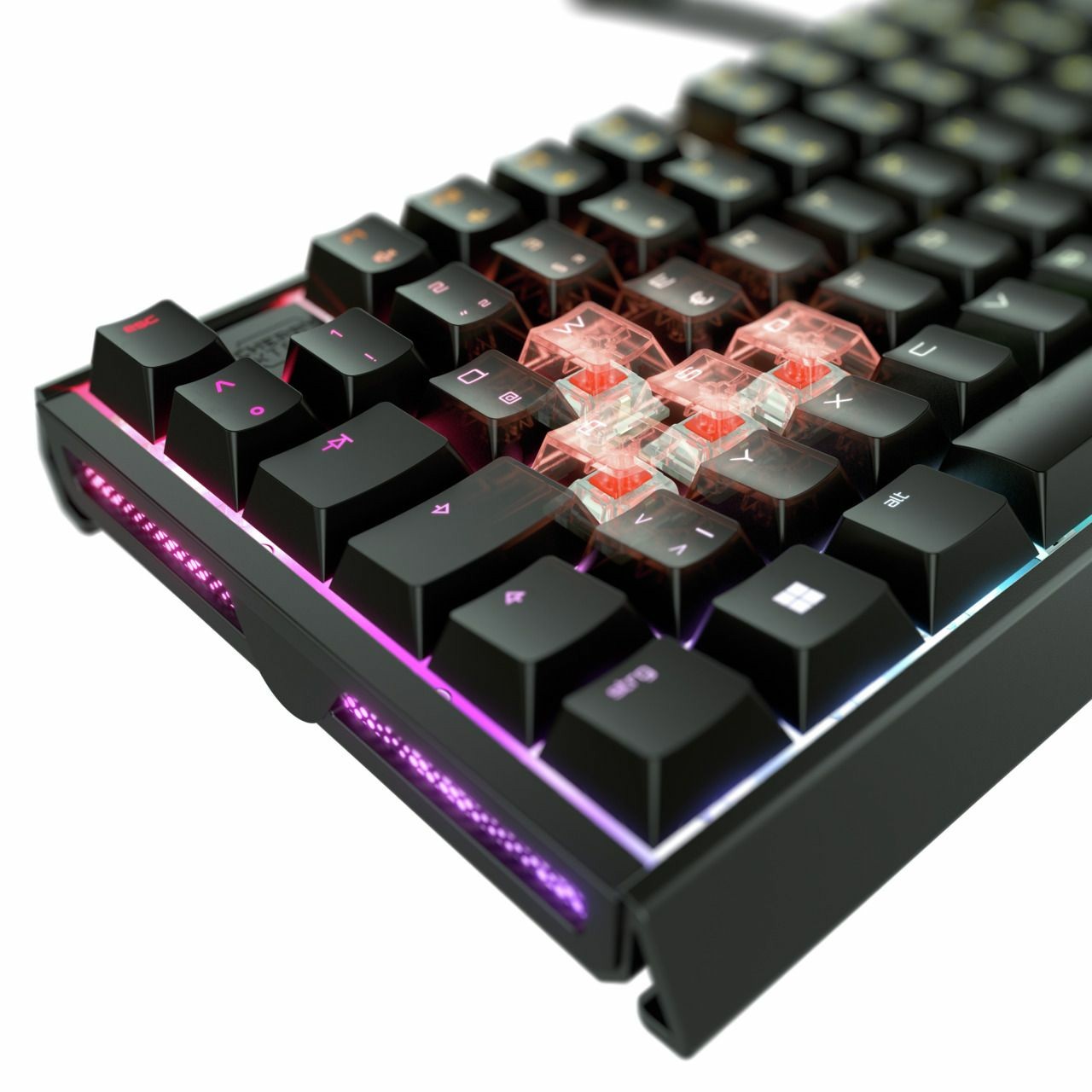 Tipkovnica CHERRY XTRFY TAS MX 3.1 RGB Corded (DE) MX2A Red sw – internacionalna non HR tipkovnica-3
