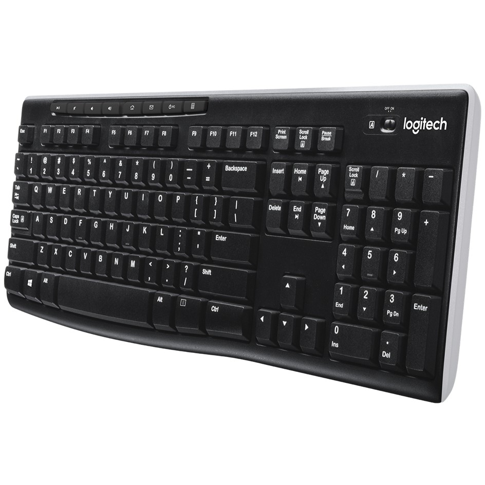 Tipkovnica LOGITECH K270 bežična, US raspored – internacionalna non HR tipkovnica-1