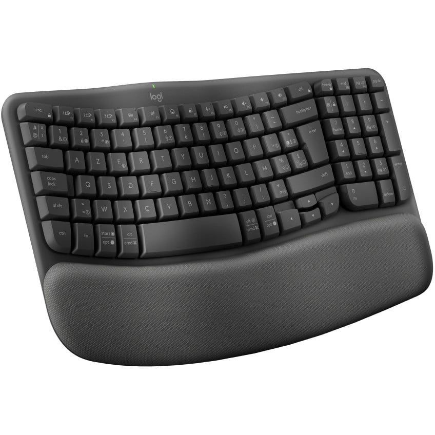 Tipkovnica LOGITECH WAVE KEYSERGONOMIC KB GRAPHITE – internacionalna non HR tipkovnica