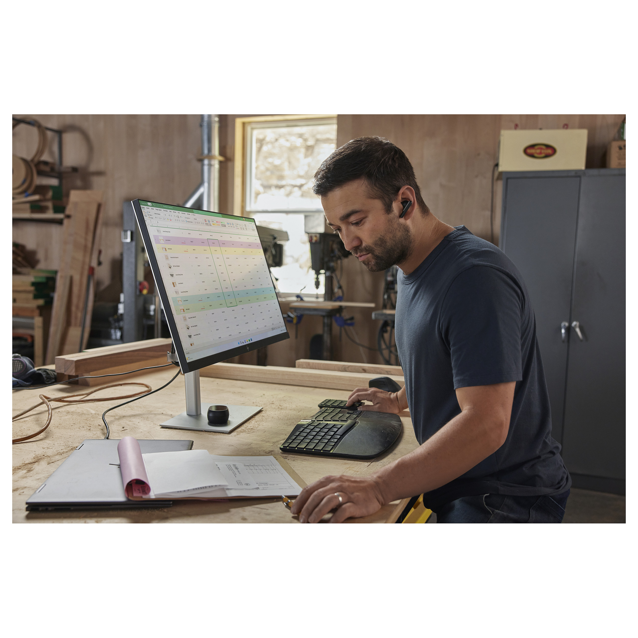 Tipkovnica HP 960 Ergonomisch seperater Tastenblock Kabellos – internacionalna non HR tipkovnica-11