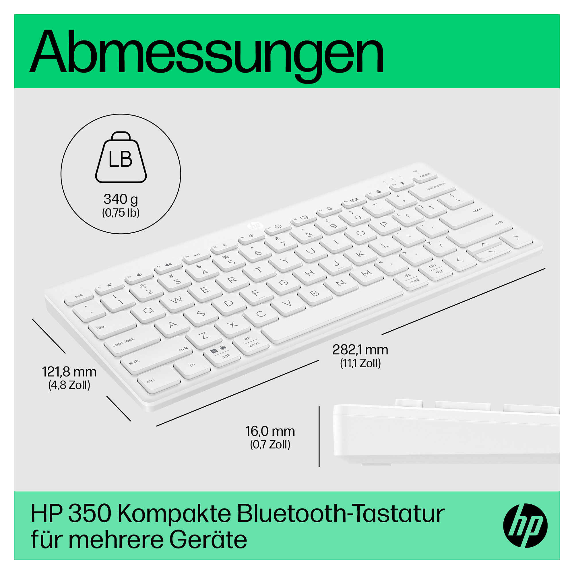 Bluetooth HP 350 Compact Multi-Device (bežične) – internacionalna non HR tipkovnica-11
