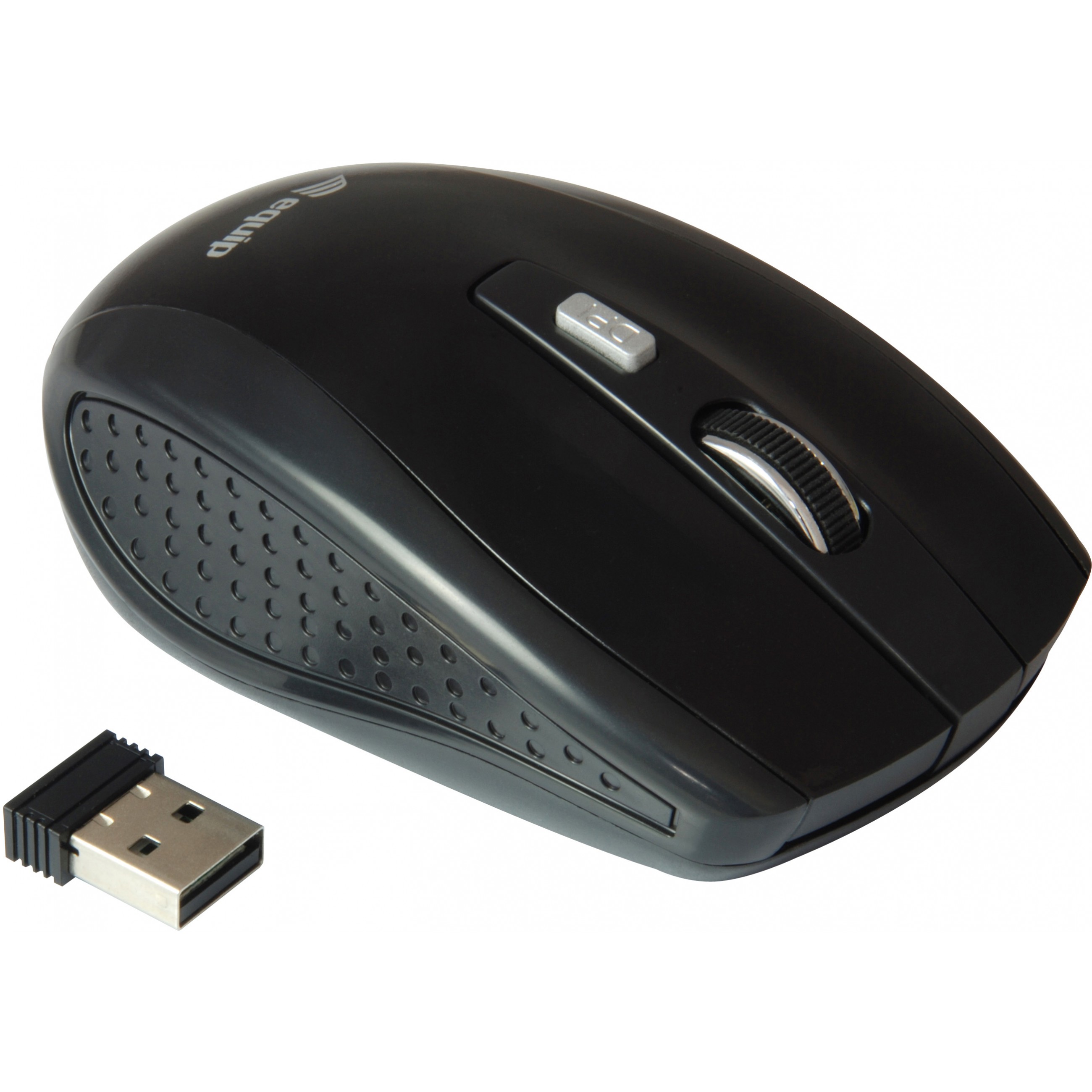 Optička miš EQUIP Optische Maus kabellos USB Travel 4 Tasten R+L crna boja-1