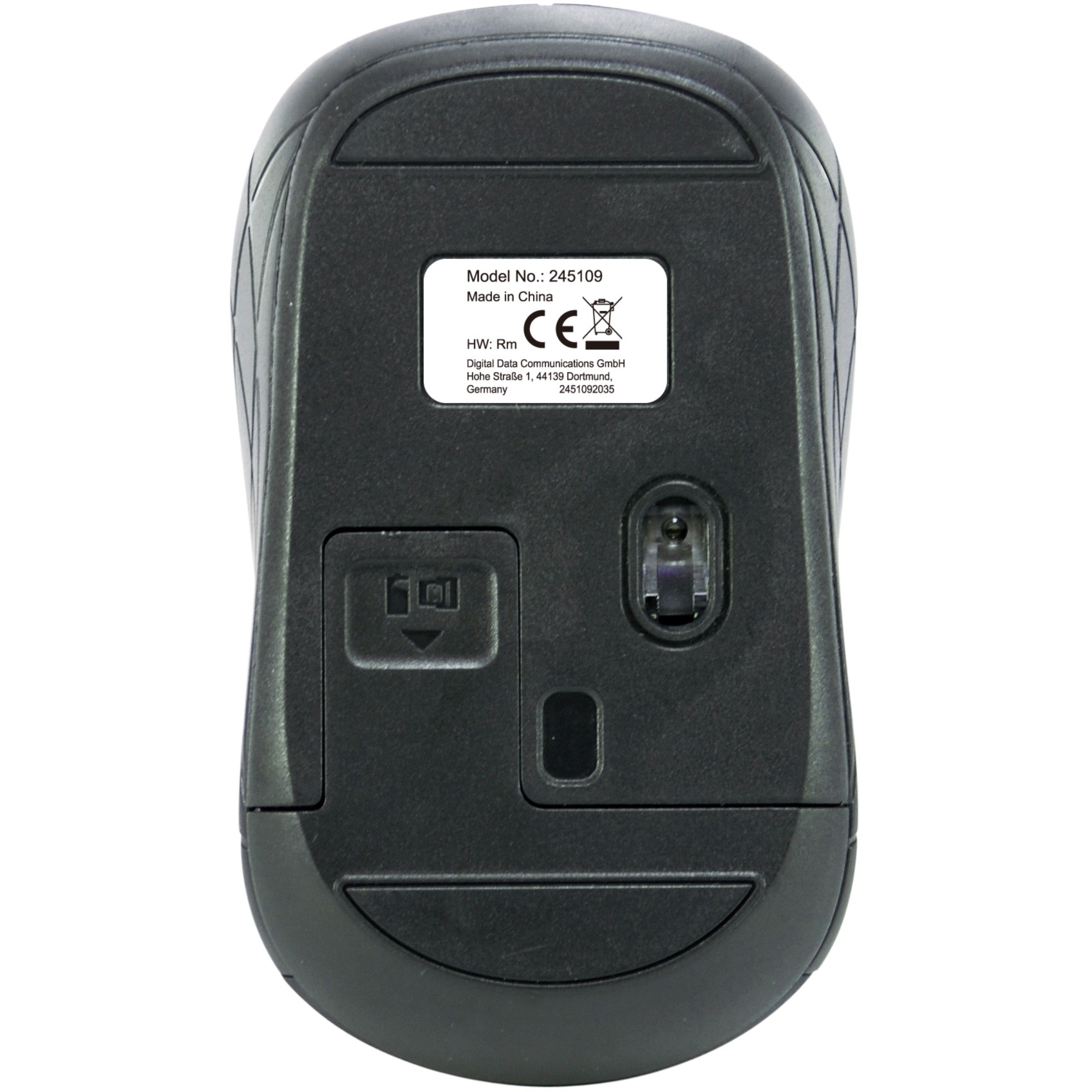 Optička miš EQUIP Optische Maus kabellos USB Mini R+L siva-1