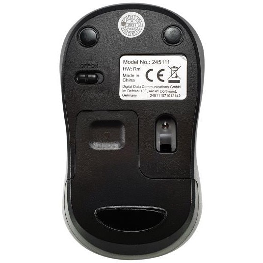 Optička miš EQUIP Optische Maus kabellos USB Komfort R+L plava-1