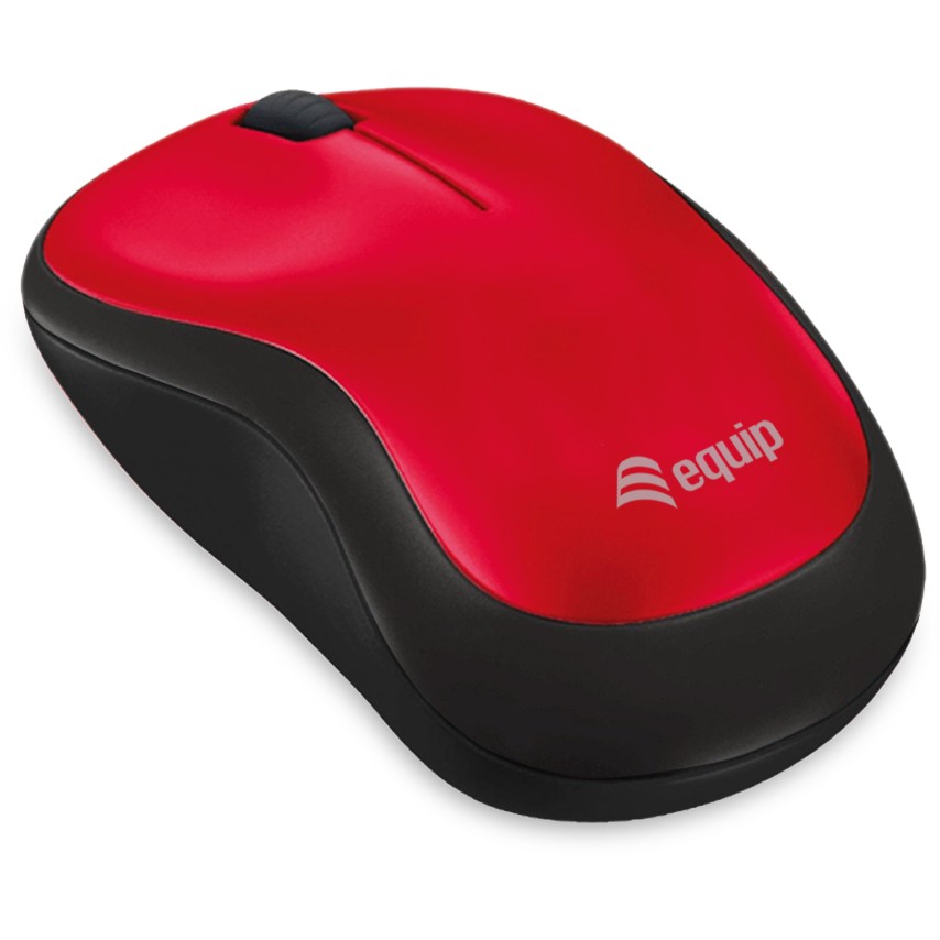 Optička EQUIP miš EQUIIP Optische Maus kabellos USB Komfort R+L rot-0