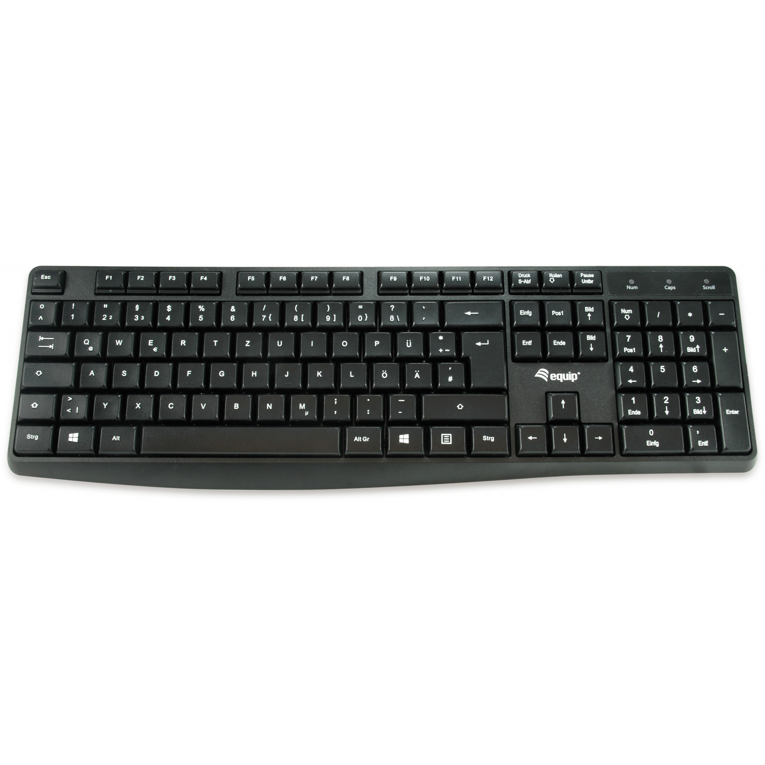 Tipkovnica EQUIP 245210 USB crna boja njemačka verzija – internacionalna non HR tipkovnica-0