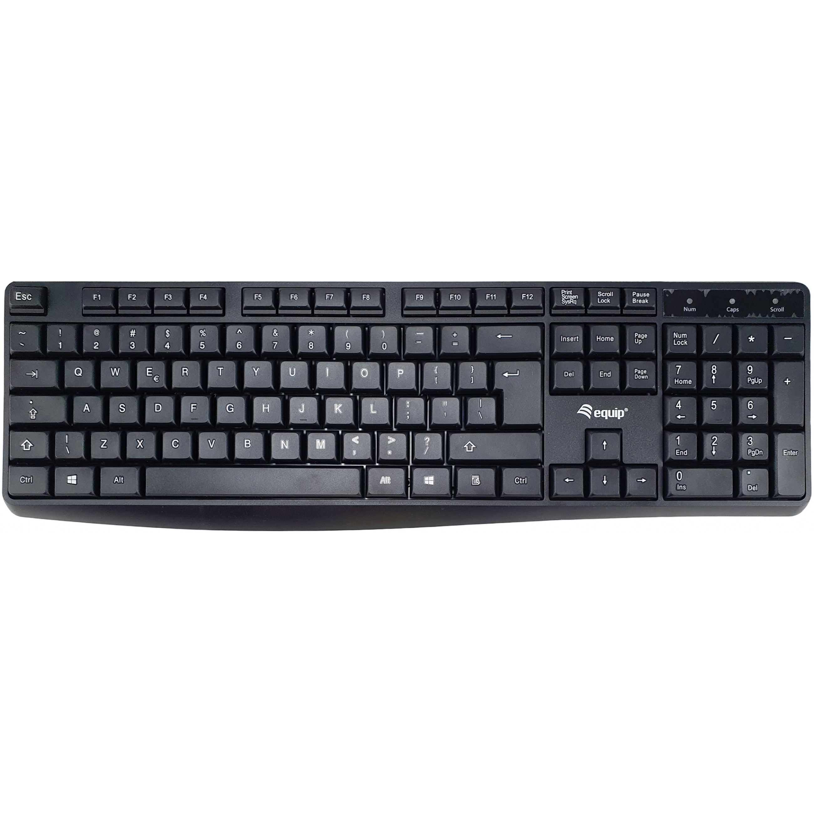 Tipkovnica EQUIP 245215 USB crna boja US Layout – internacionalna non HR tipkovnica