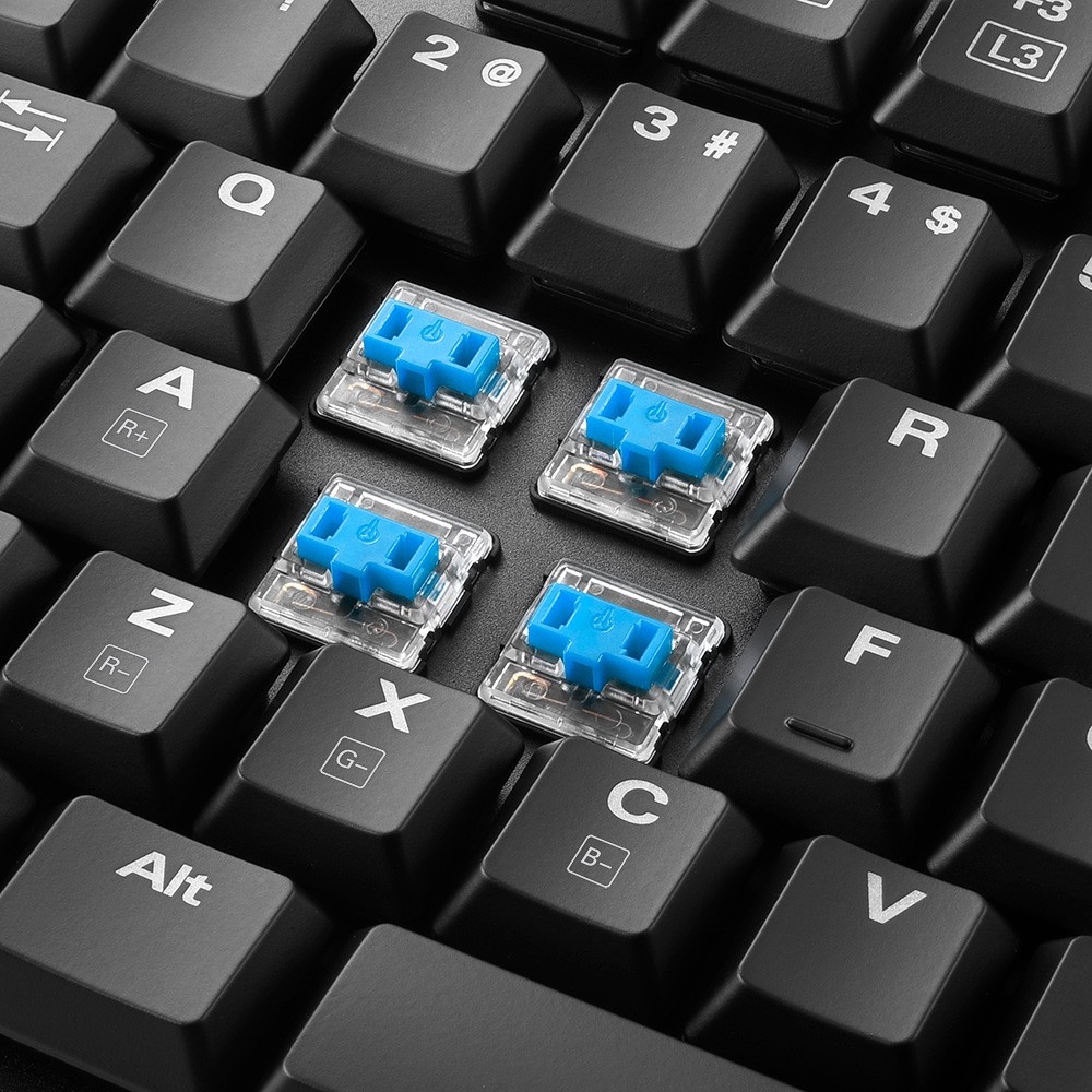 Tipkovnica SHARKOON PureWriter RGB (FR raspored, Kailh Choc Low Profile Blue) – internacionalna non HR tipkovnica-2