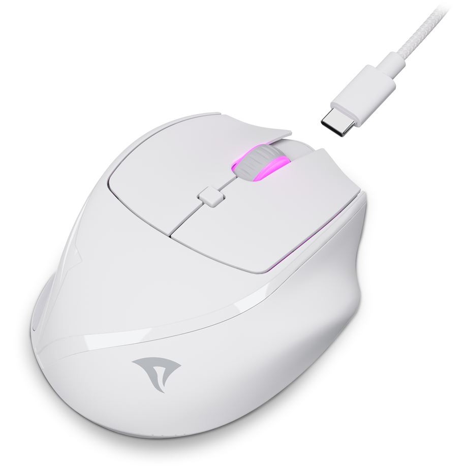 Maus SHARKOON OfficePal M25W (bežična, 2.4 GHz, ergonomski dizajn, RGB osvjetljenje)-3