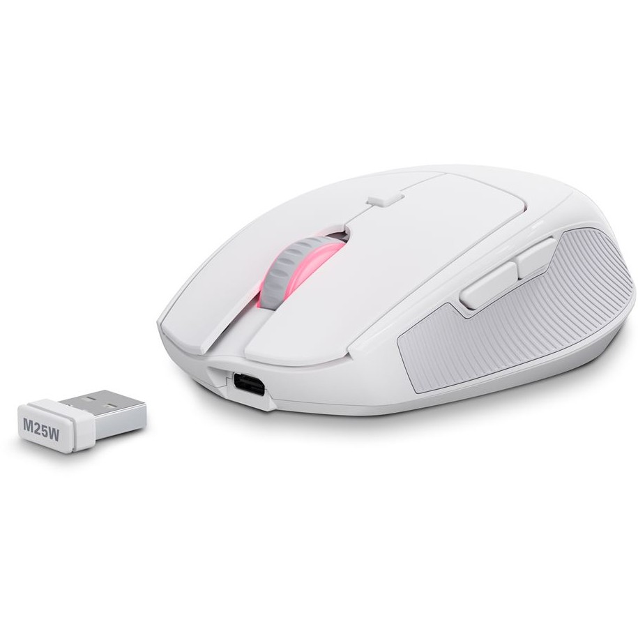 Maus SHARKOON OfficePal M25W (bežična, 2.4 GHz, ergonomski dizajn, RGB osvjetljenje)-4