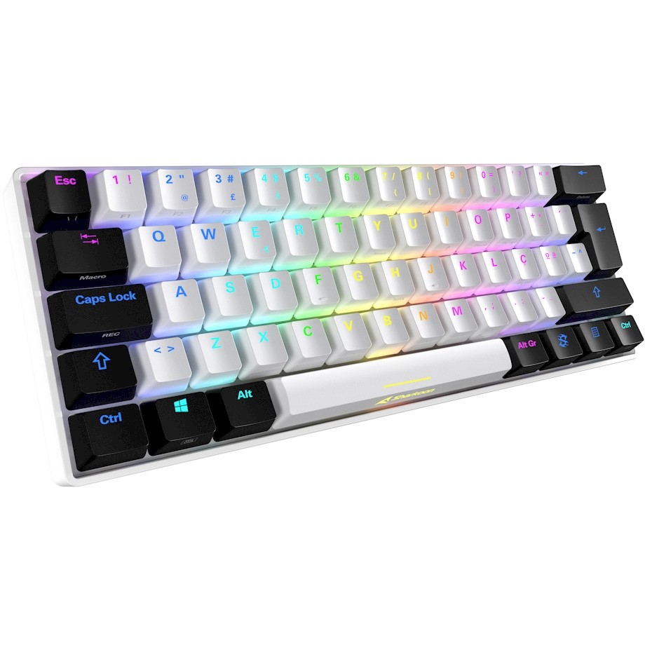 Tipkovnica SHARKOON SKILLER SGK50 S4 (wei. IT-Layout, Kailh Red) – internacionalna non HR tipkovnica-2
