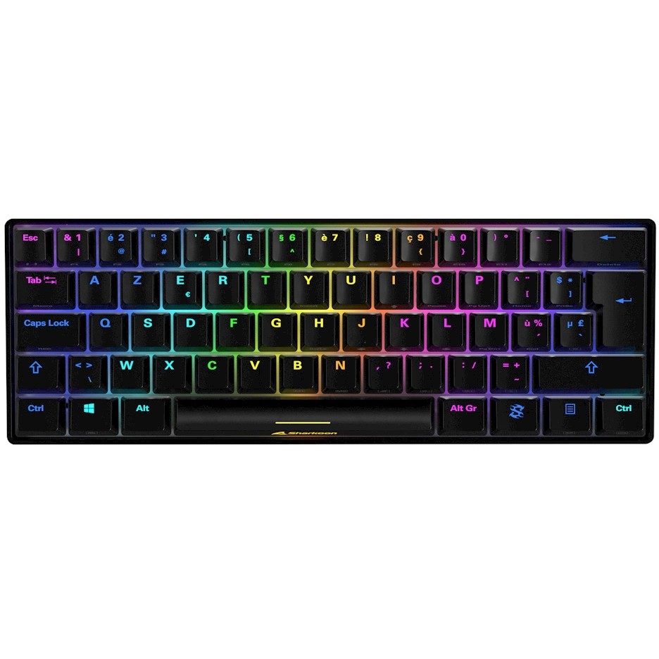 Tipkovnica SHARKOON SKILLER SGK50 S4 (FR raspored, Kailh Red) – internacionalna non HR tipkovnica-0