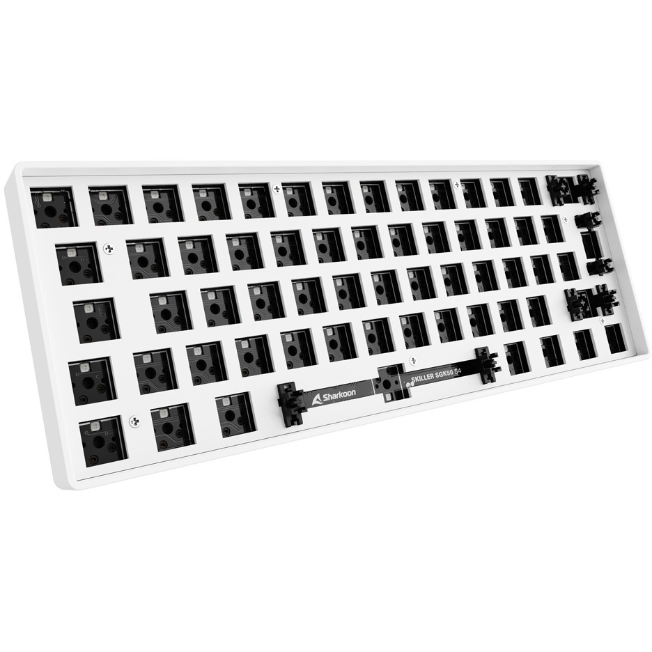 Barebone tipkovnica SHARKOON SKILLER SGK50 S4 (bez tipki i prekidača, ISO layout) bijela – internacionalna non HR tipkovnica-2